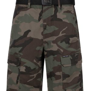 Ripstop Front pocket cargo short 12" inseam, with web belt